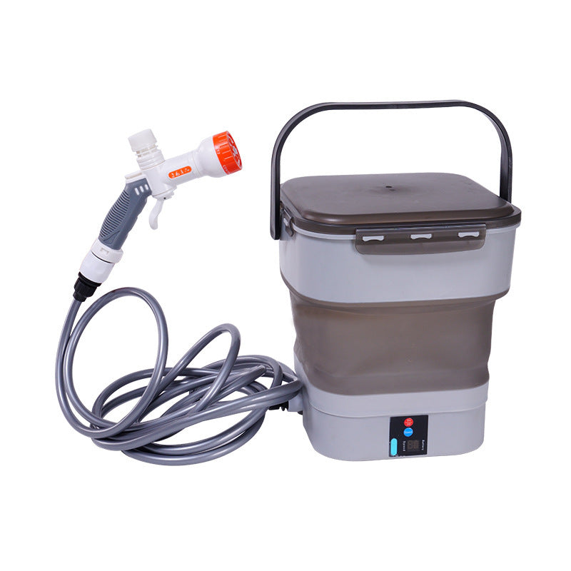 Jardinage Abreuvoir Douche extérieure pour animaux de compagnie Dispositif de chasse électrique pliable