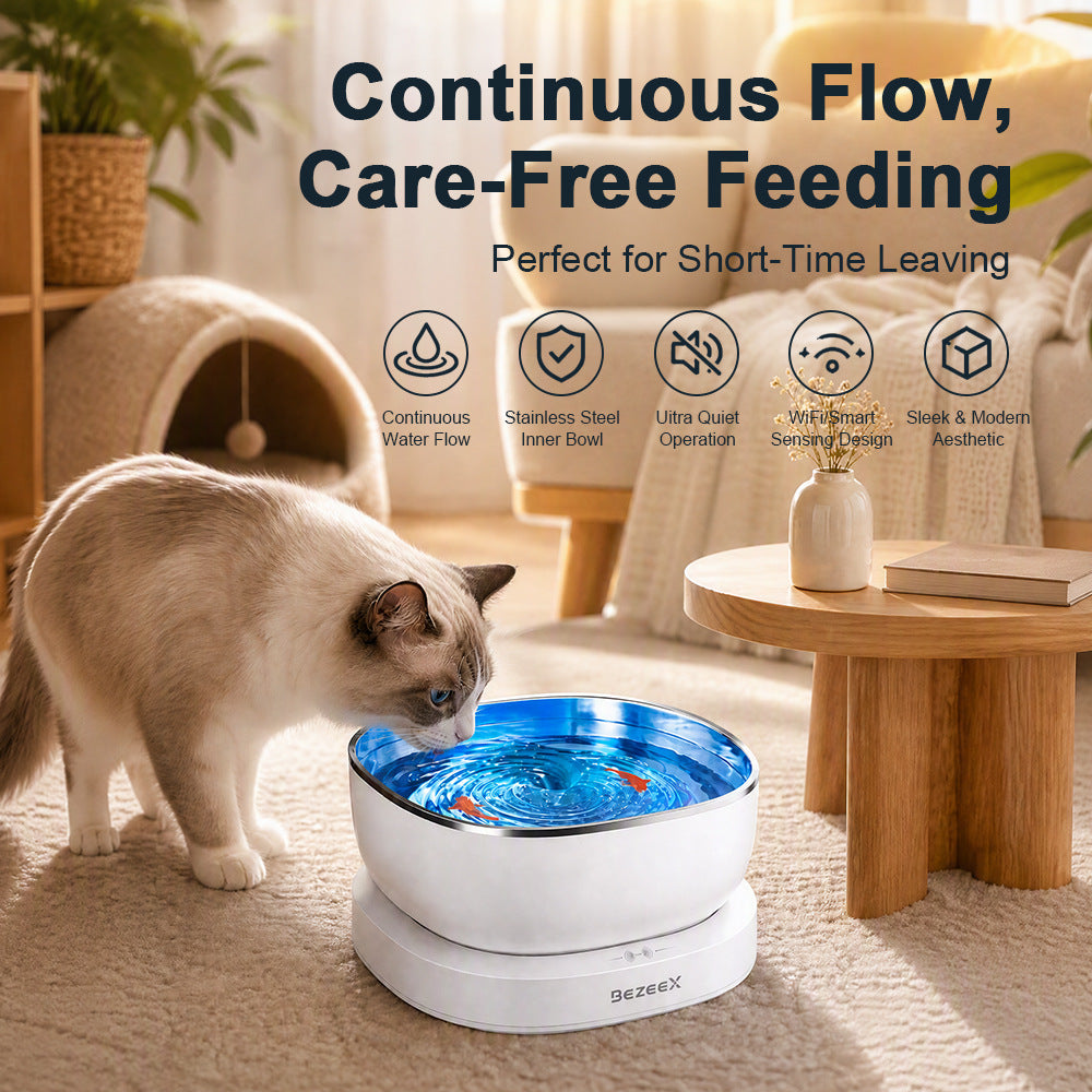 Fontaine d'eau pour animaux intelligents