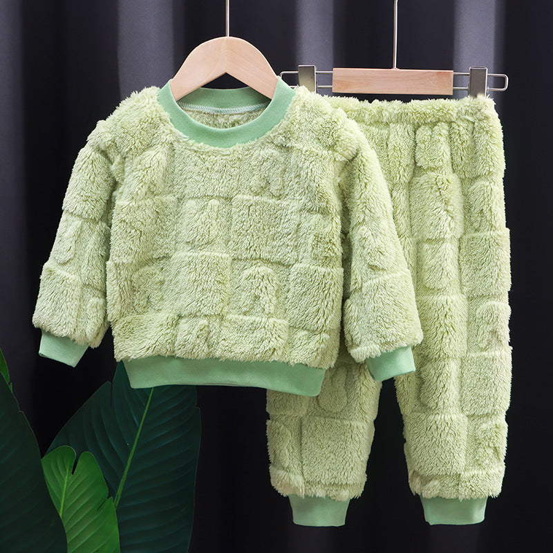 Pyjama de style coréen pour filles en couleur solide