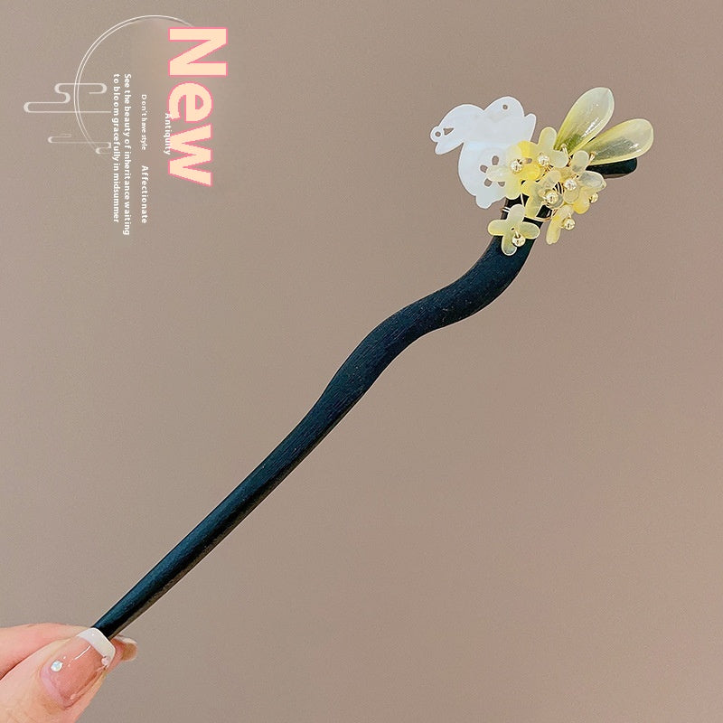 Robe Accessoires Hairpin Headwear Antique Style Plaque Hairpin