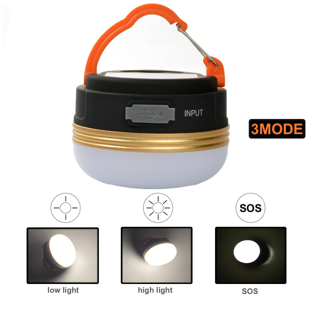 Strong Light Camping Light Usb Lampe suspendue rechargeable à l'extérieur