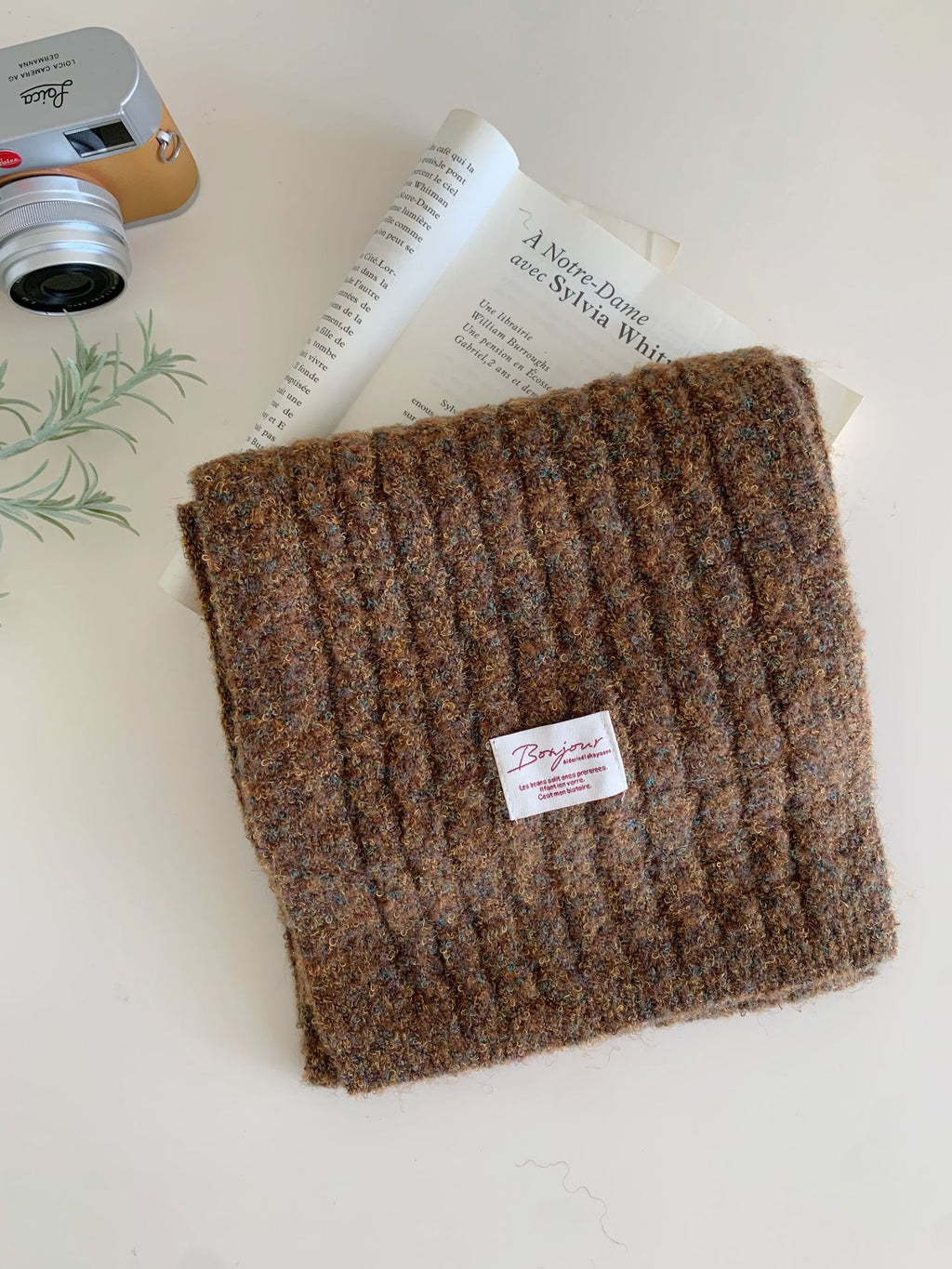 Écharpe de cou tricotée versatile, épaisse et chaude
