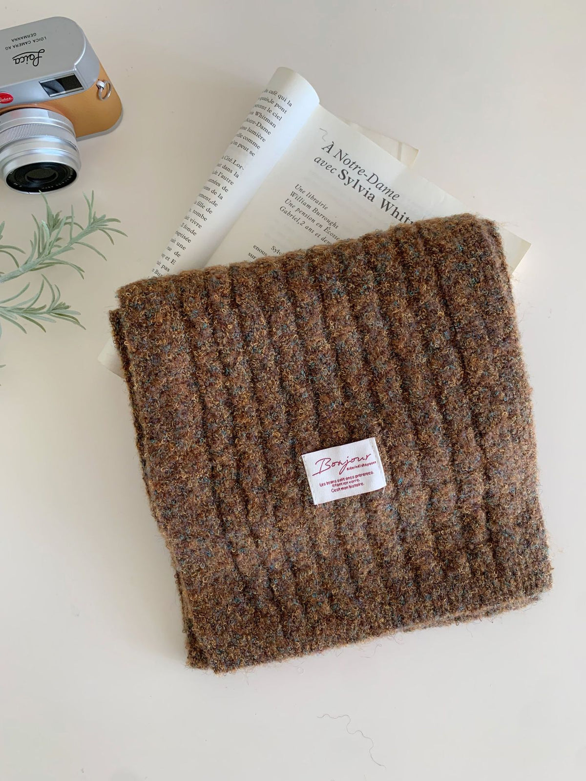Écharpe de cou tricotée versatile, épaisse et chaude