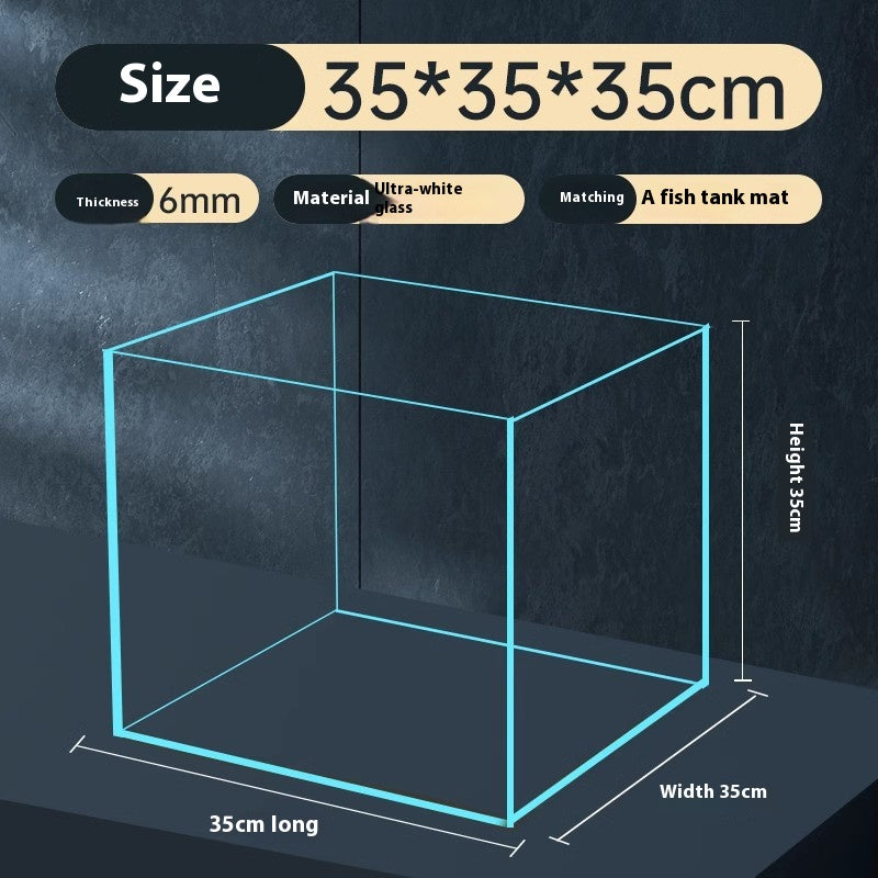 Super réservoir de poisson en verre blanc bureau de ménage