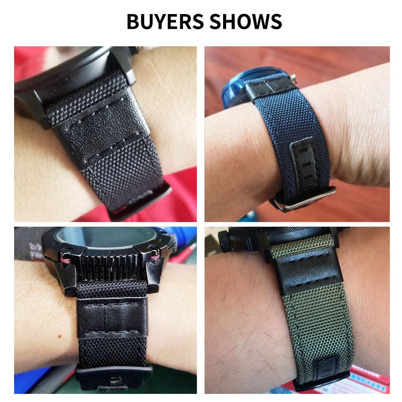 Bracelets de montre Jeep Toile Nylon et Bracelets en cuir