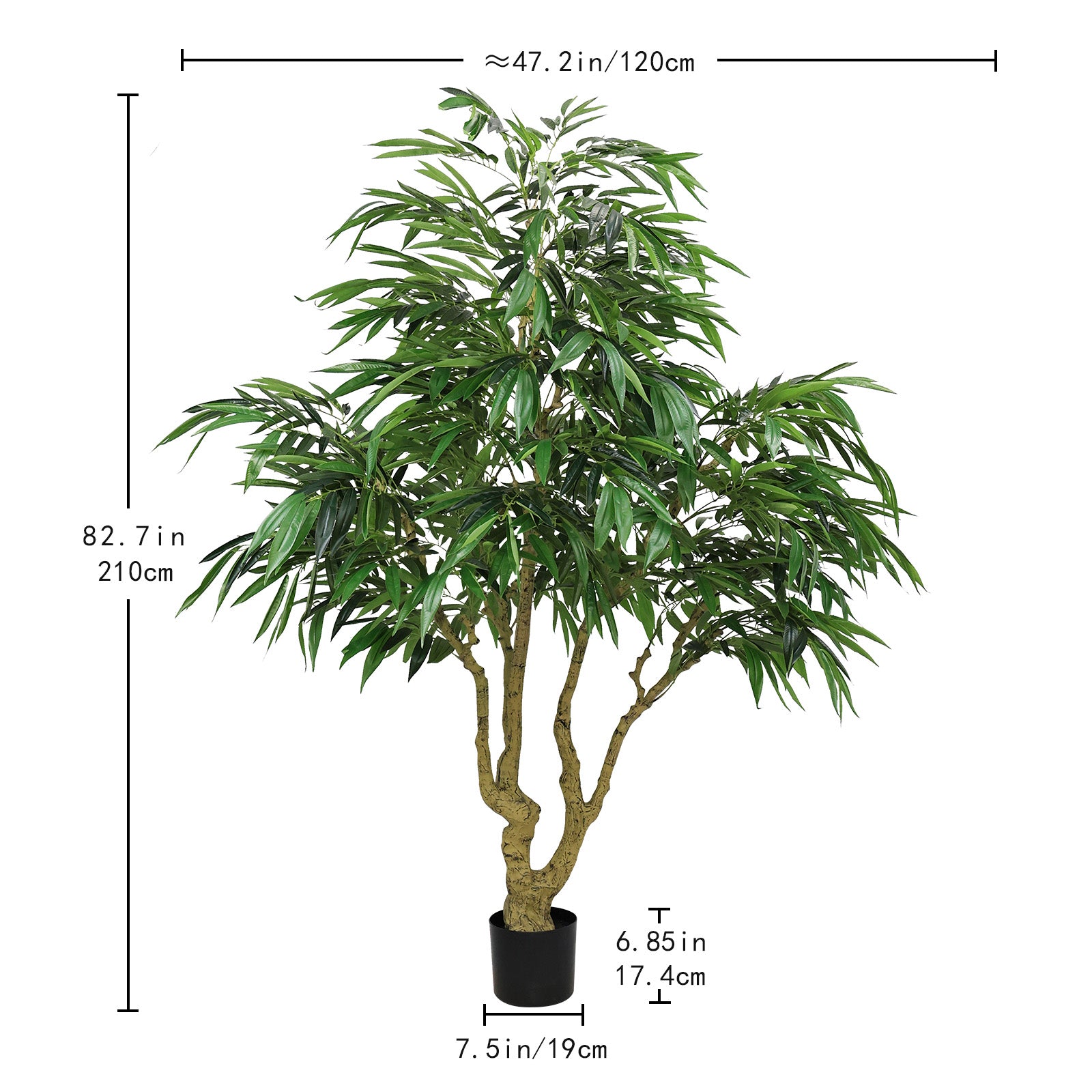 Arbre saule artificiel 7FT