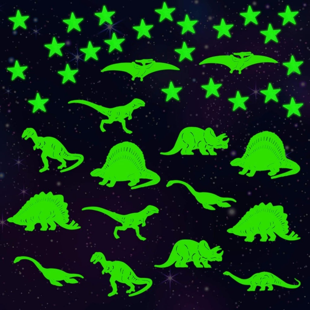 Stickers muraux Glow-in-the-Dark de 100 pièces