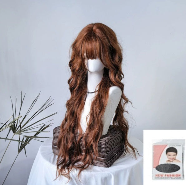 Courroies longues naturelles orange-brun