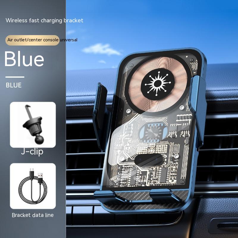 Chargeur sans fil Automatic Induction Air Outlet Car Support de téléphone à bord