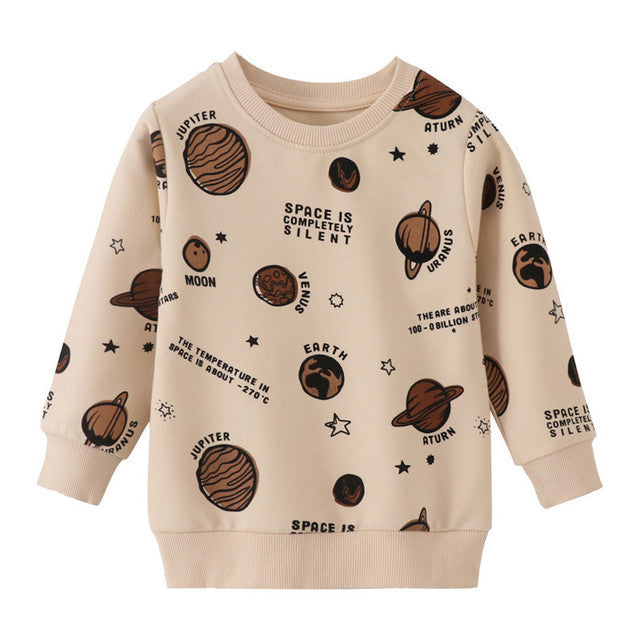 Jumping Meters Arrivée Sweatshirts de dessin animé pour garçons filles Cl