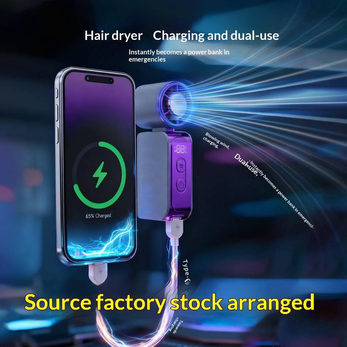 Refroidisseur à semi-conducteur à double usage Ice Pack Portable USB Powerful Fan