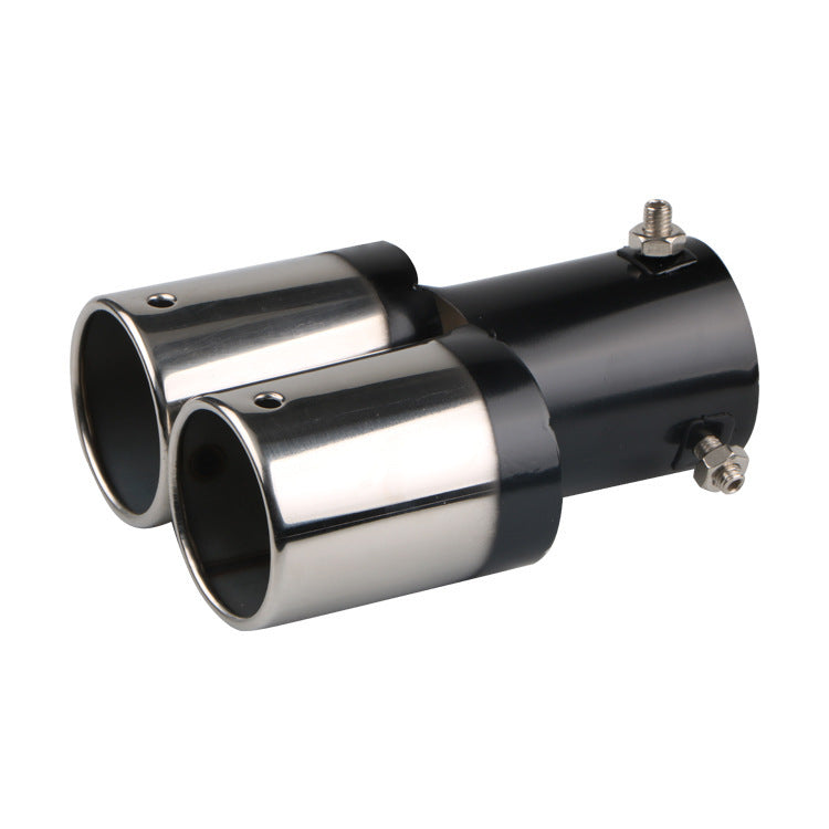 Automobile Universal Tail Double silencieux d'échappement en acier inoxydable