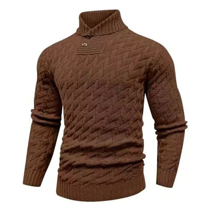 Sweater à la mode rond-col rond homme Slim-Fit