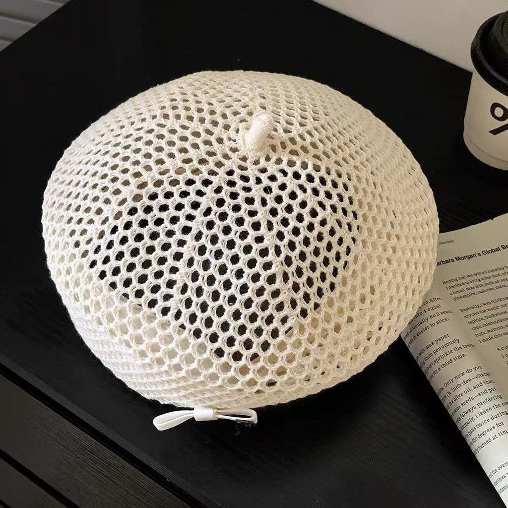 Beret tissée pour femmes style été