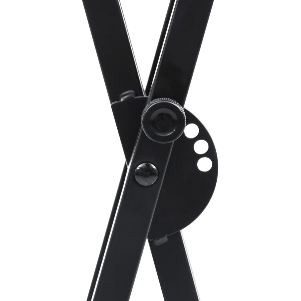 Porte-clefs et tabouret double-croisement noir
