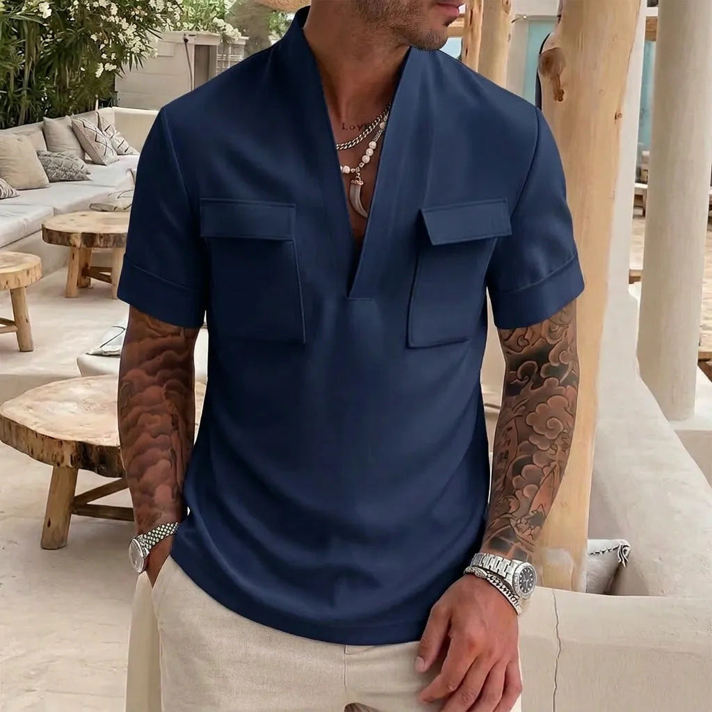 Chemise de base pour hommes occasionnels