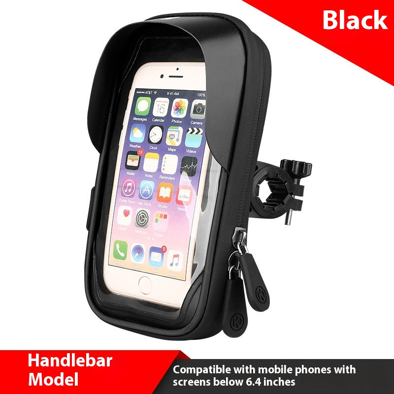 Bicycle Mobile Phone Stand Waterproof Touch Screen Bag Electric Car Motorcycle Cycling Fit