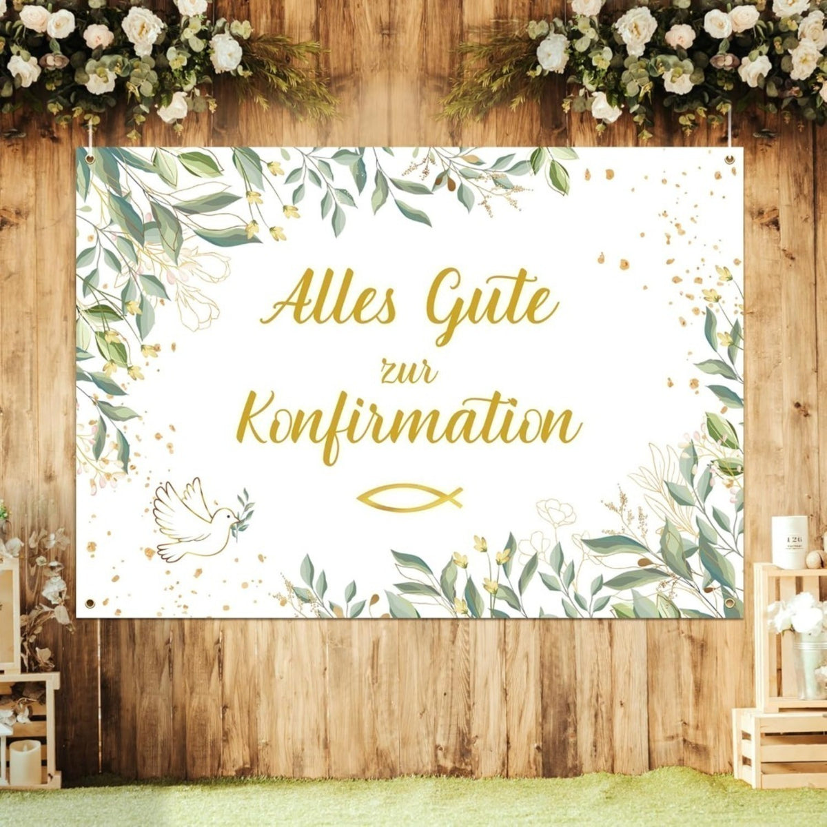 Bannière de confirmation décorative - Vêtements de fête pour les fêtes Et cérémonies
