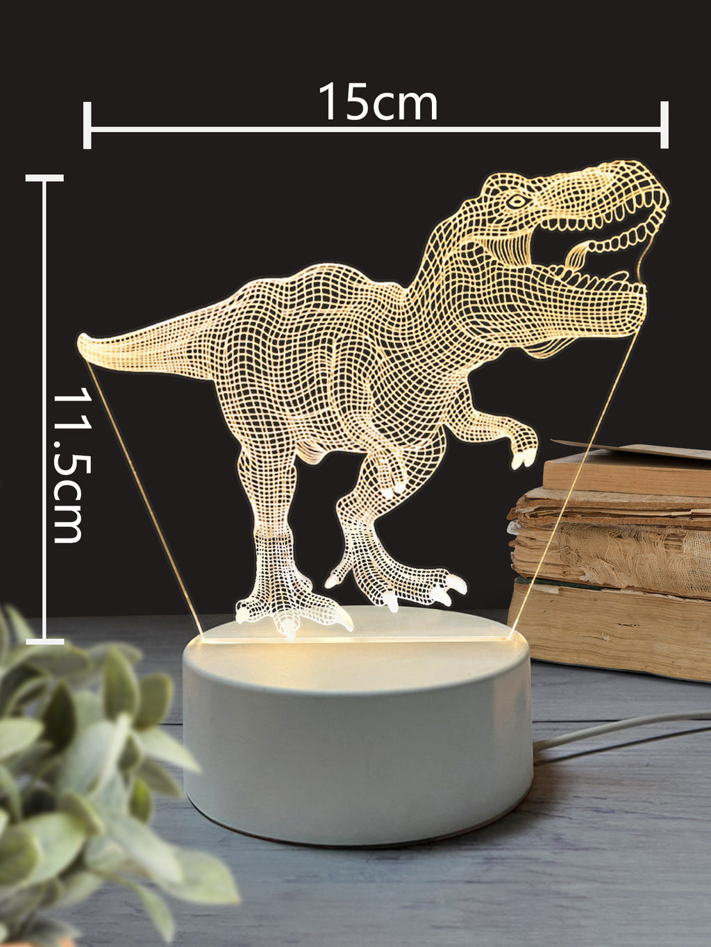 3Dd petite lampe de nuit LED lumière USB lumière ambiance lumineuse chambre