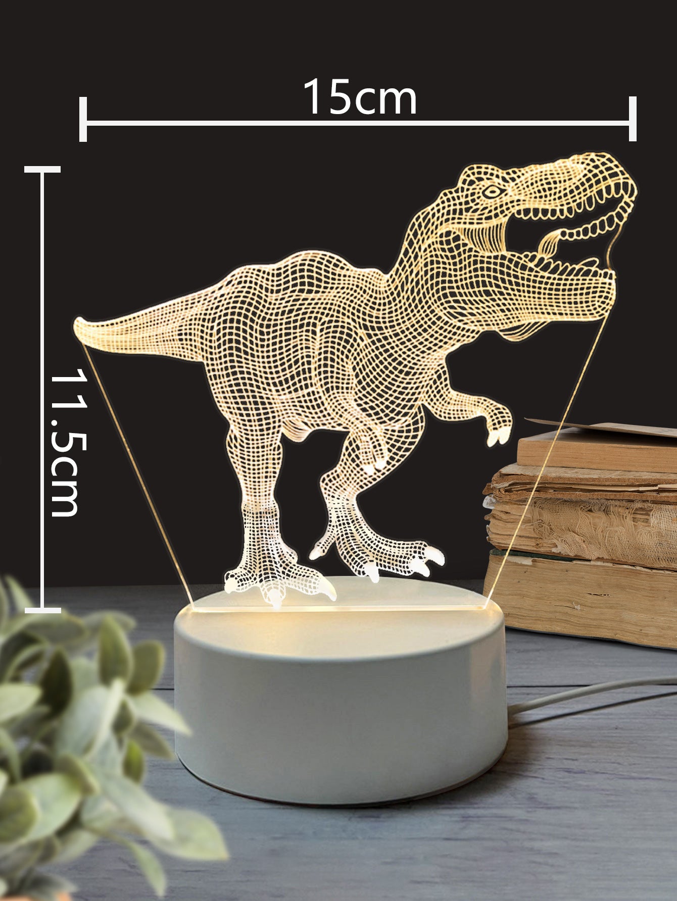 3Dd petite lampe de nuit LED lumière USB lumière ambiance lumineuse chambre