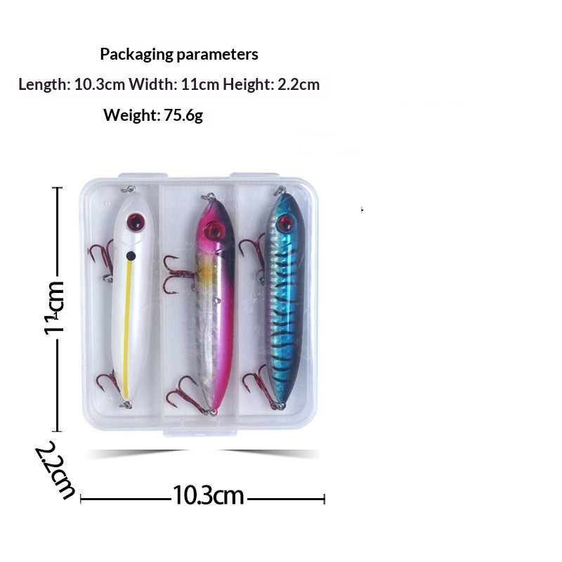 Exclusive Lifelike Fish-eye Tackle Floating Pencil Lures pour la pêche au lure