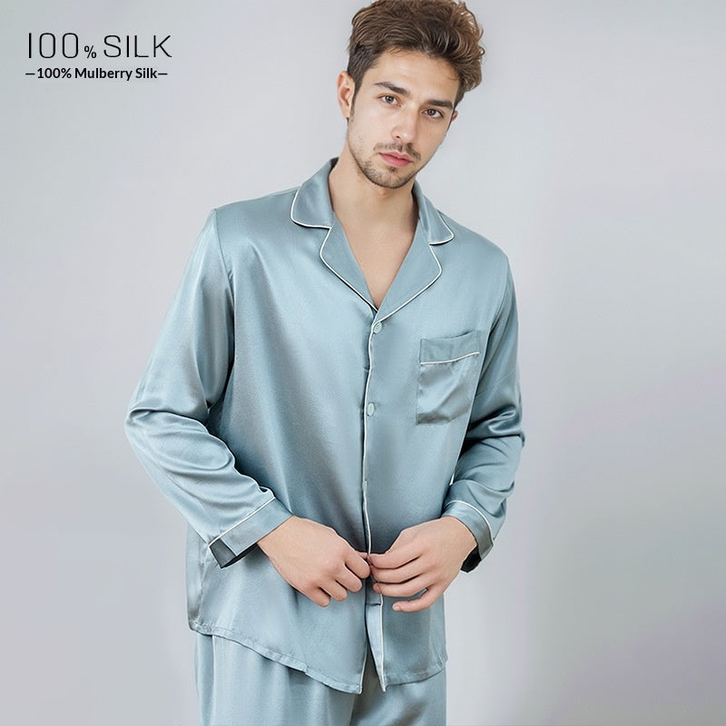 Mumi Pajamas en soie lourde pour les hommes