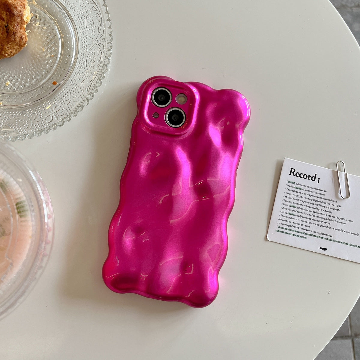 Originalité Solid Color Macaron Phone Case