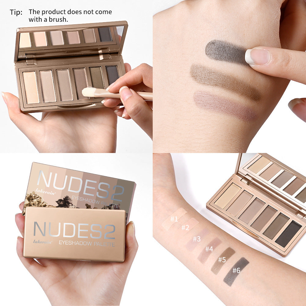 Palette à paupières à six couleurs Mini Matte Taupe
