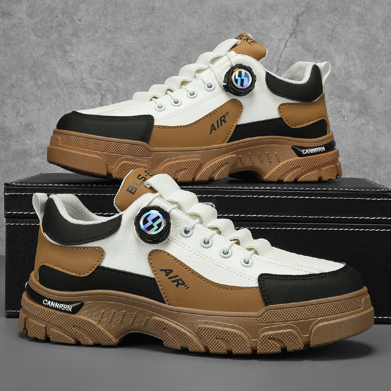 Chaussures de travail respirantes extérieures bas-top résistant à l'abrasion avec boucles rotatives