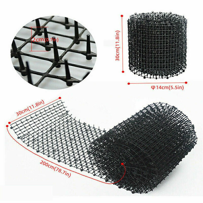 2m Chat Scat Mat Spike Chien Anti-Cat Peste Déterrent Jardin Éjaculation animale