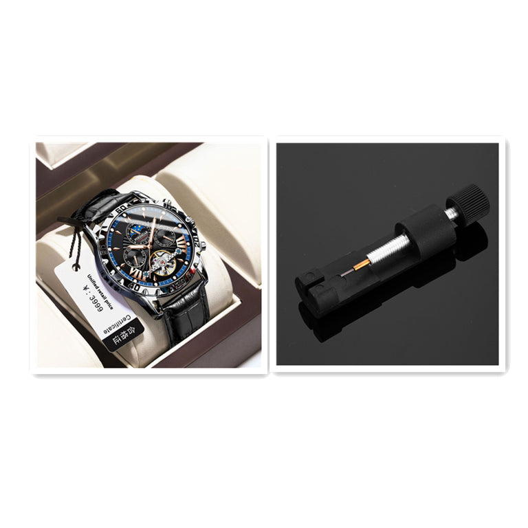 Machinerie automatique de luxe de montre pour hommes