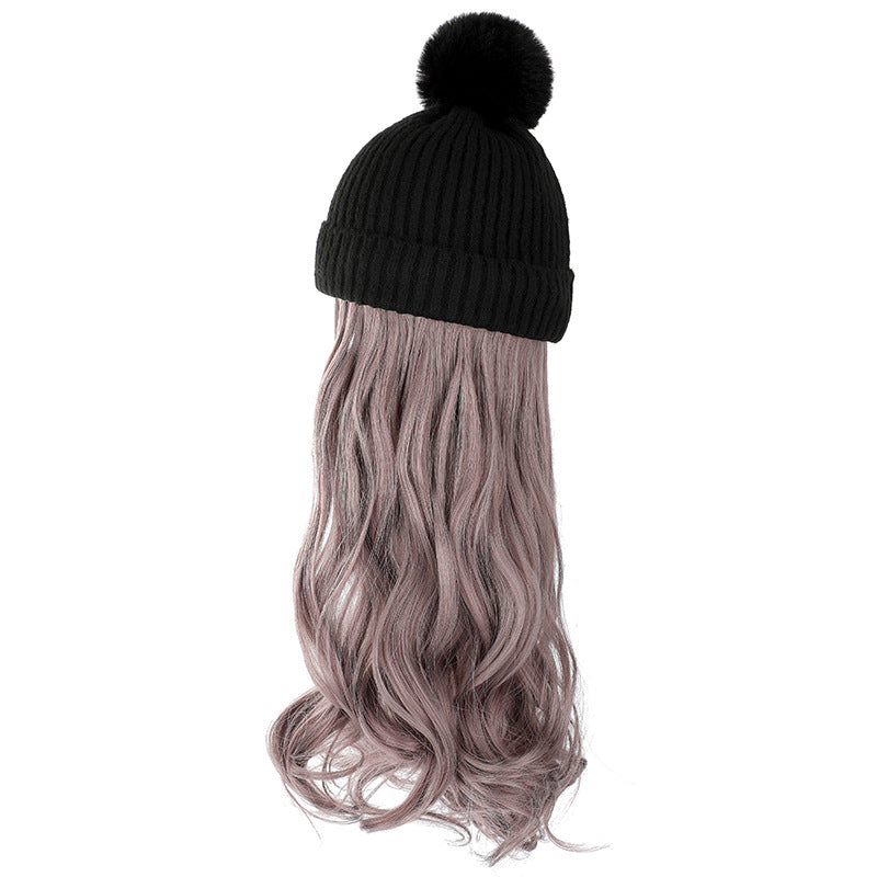 Chapeau de laine d'automne et d'hiver amovible