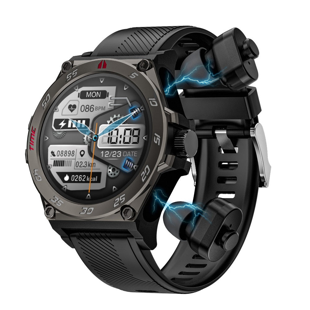 Smartwatch avec appel Bluetooth et écouteurs TWS en un seul