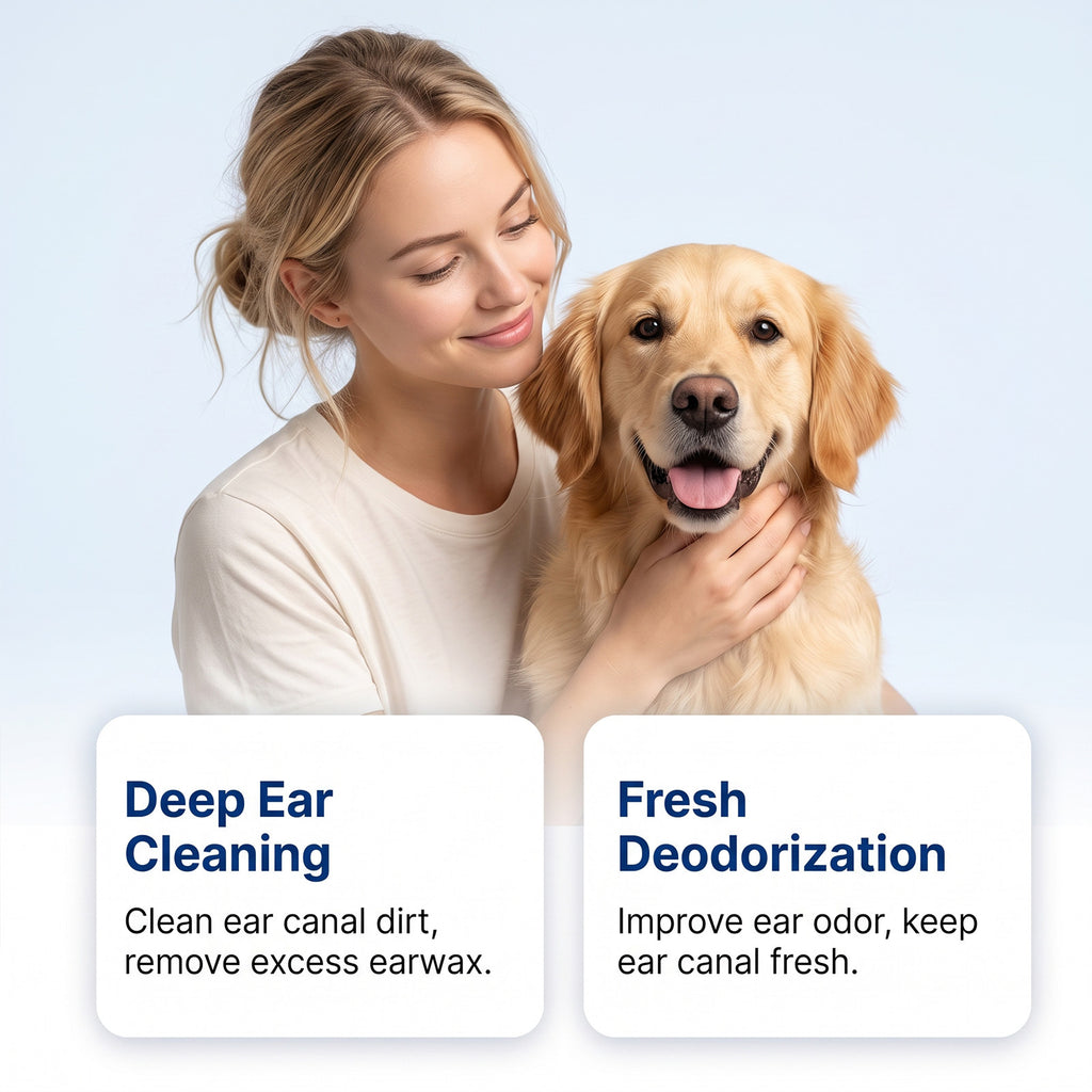 Animaux Nettoyage d'oreilles liquides Chat et chien Nettoyage d'oreilles liquides doux Nettoyage d'oreilles et canal d'oreille