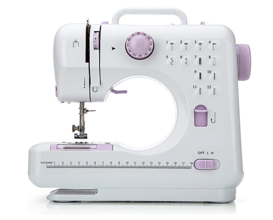 Machine à coudre portable avec 12 points multifonctionnels pour débutants