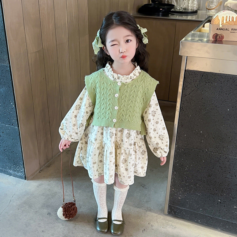 Robe et Veste en deux pièces pour filles