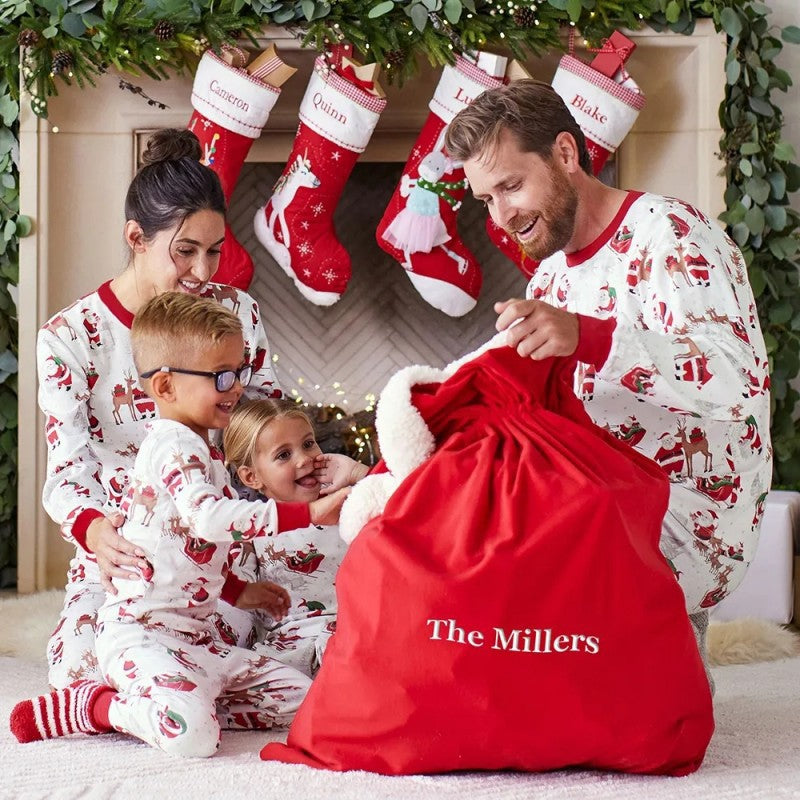 Ensembles de famille de loungewear de Noël européen et américain