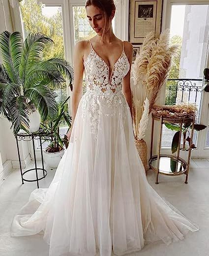 Robe de mariée pour femmes Bracelet en dentelle Sans dos