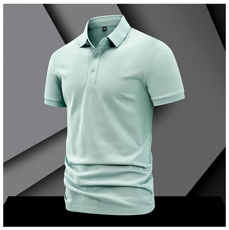Short-Sleeved Lapel Casual Polo