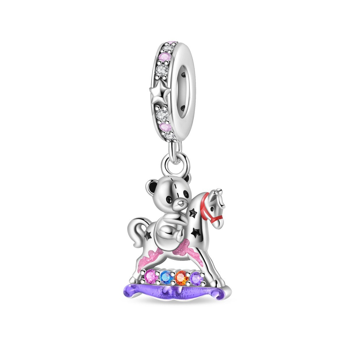 Bracelet pendentif bricolage avec un petit ours mignon