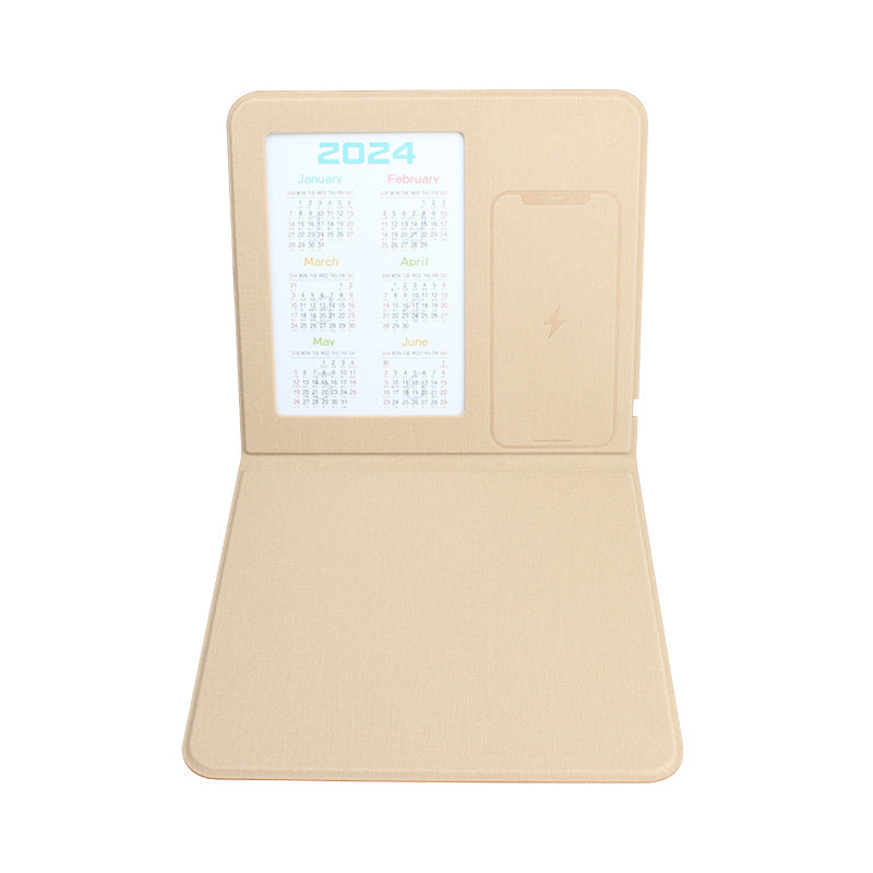 Calendrier de cadre bricolage Support plat Chargeur sans fil Mouse Pad de bureau