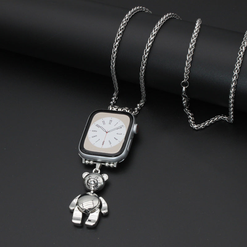 Bracelet suspendu en plume de collier de montre
