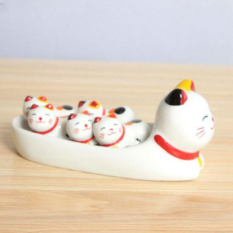 Zhaocaimao Creative Ceramic Japanese Chopstick Frame