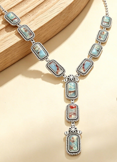 Collier pendentif de Bohemian et bracelet