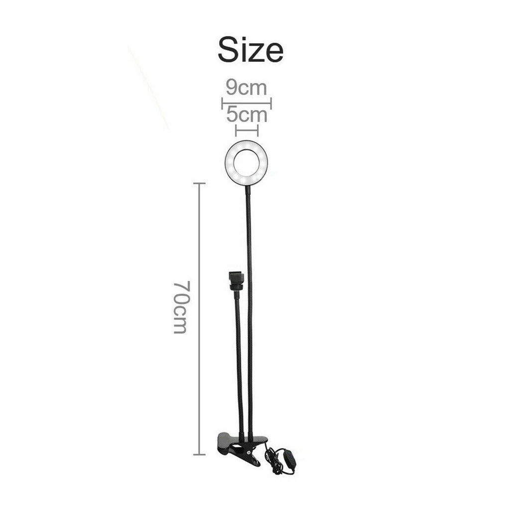 Anneau Lumière Dimmable Éclairage Téléphone Selfie Tripod Stand Maquillage Lampe Live
