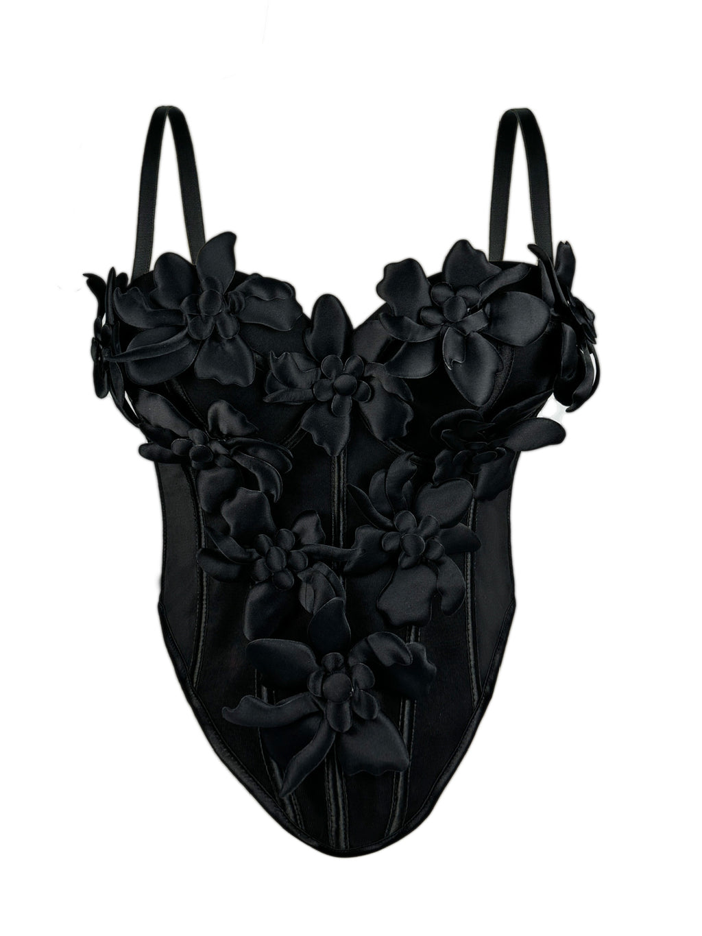 Europe et États-Unis Camisole de fleurs tridimensionnelle Top Slim-fit Pure Desire St