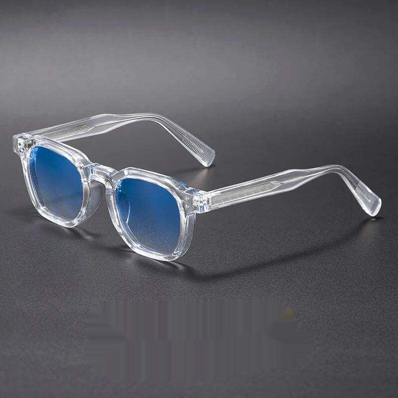 Lunettes de soleil pour hommes de style punk avec cadres carrés