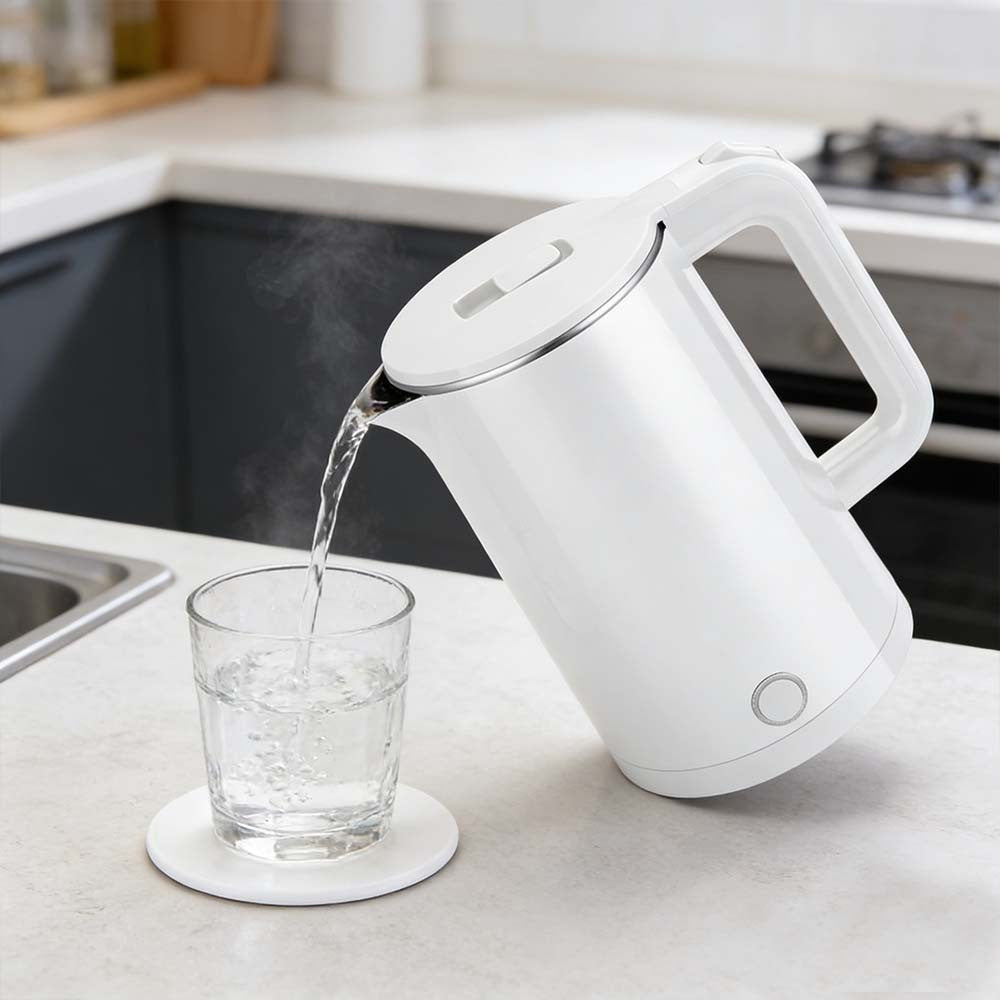 2L Bouilloire électrique 1500W acier inoxydable sans fil Protection contre la surchauffe UK