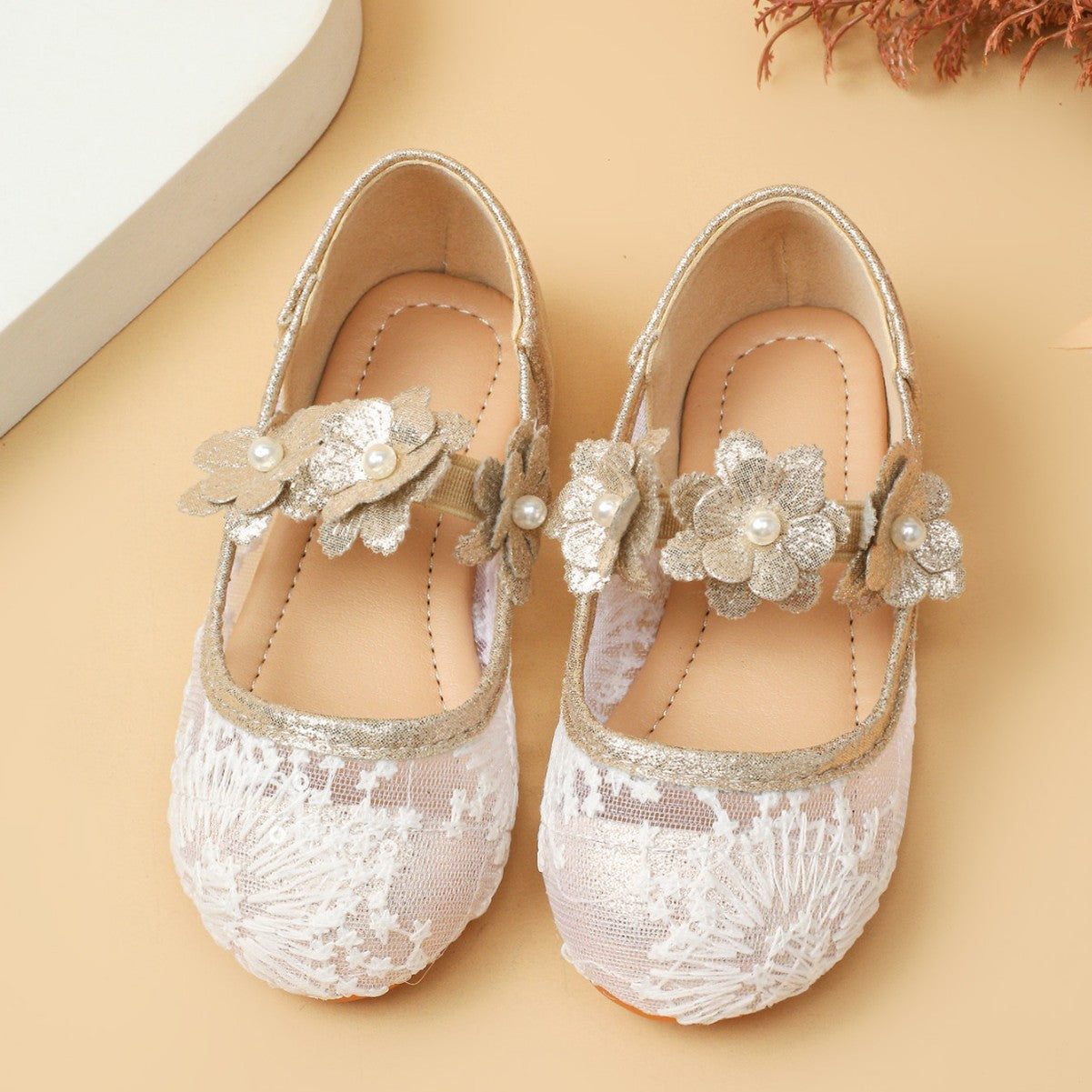 Style antique Soft Bottom Brodé Fleur Chinois Style Princesse monocouche Chaussures