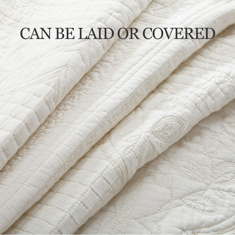 3D Couvercle reversible en coton pointillé rembourré Texturé Weave Ultra-Soft Bre